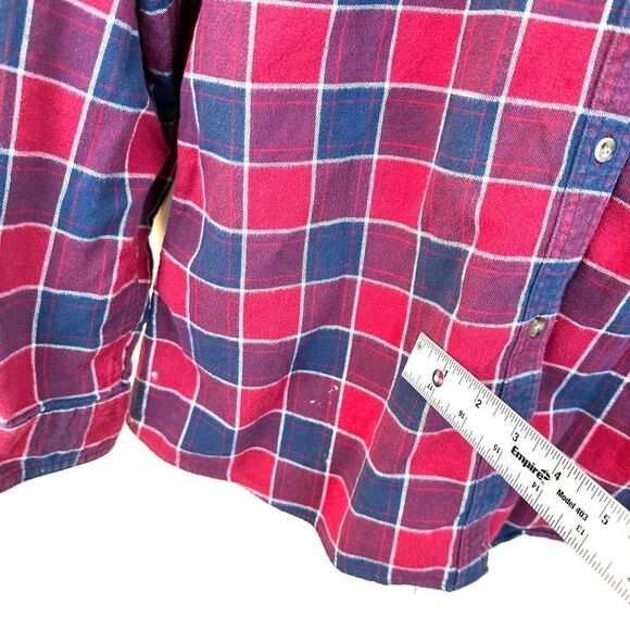 Cabelas Red and Blue Flannel Shirt Women’s XL Read - Picture 7 of 9